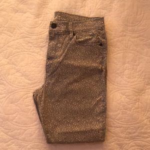 Floral print LOFT jeans